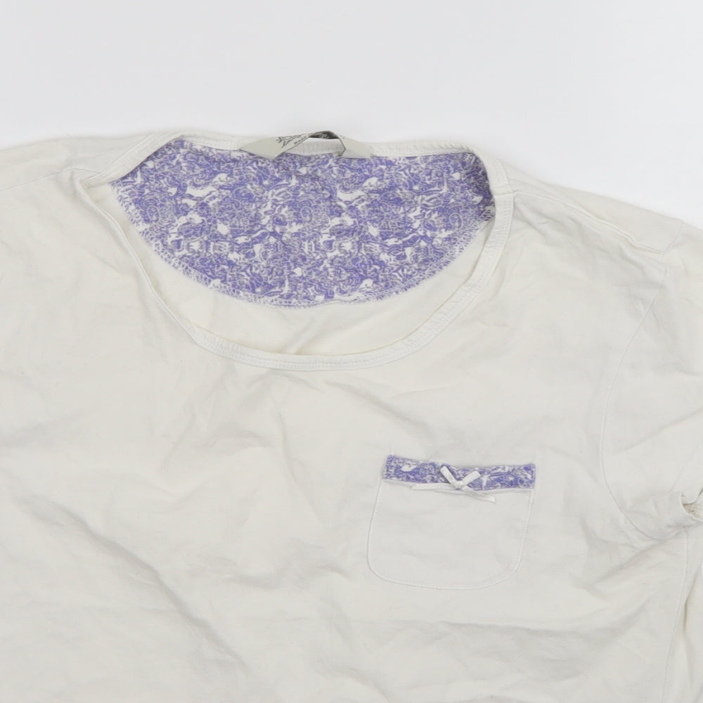 Love to Lounge Womens White   Basic T-Shirt Size 12