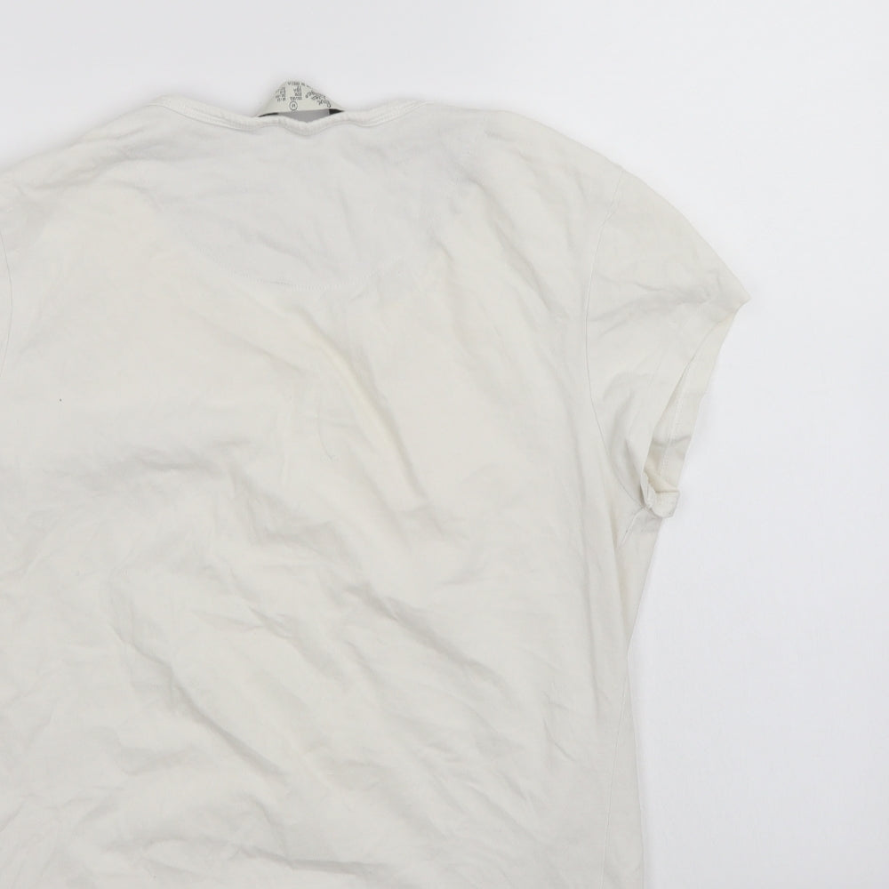 Love to Lounge Womens White   Basic T-Shirt Size 12
