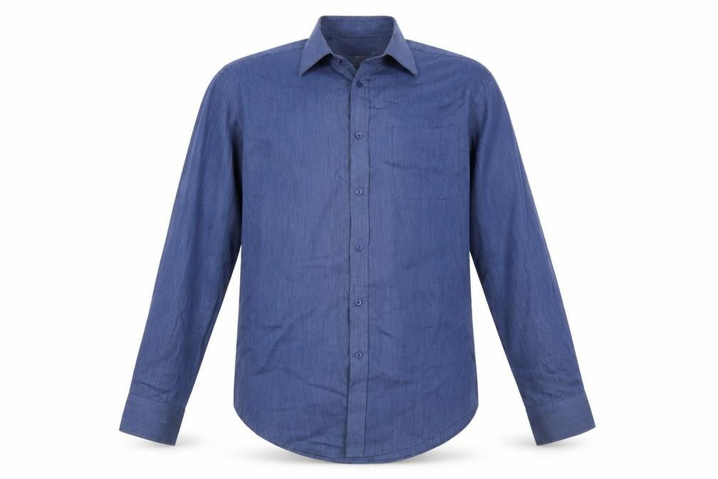 F&F Mens Blue    Button-Up Size 15.5