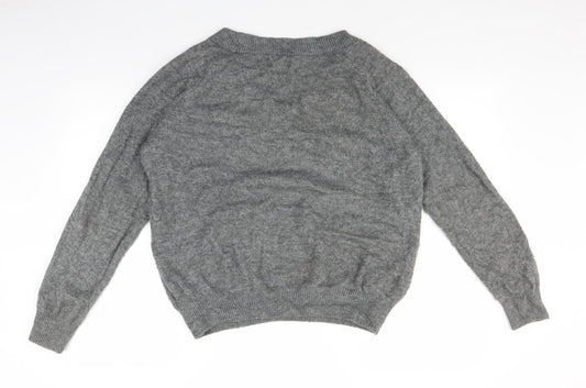 H&M Womens Grey   Pullover Jumper Size M