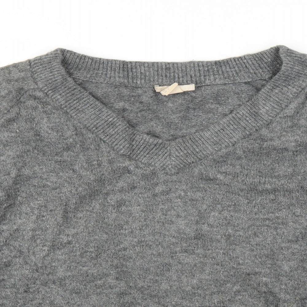 H&M Womens Grey   Pullover Jumper Size M