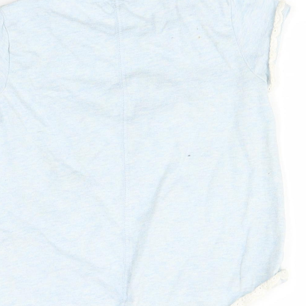 F&F Baby Blue   Basic Blouse Size 12-18 Months  - love heart