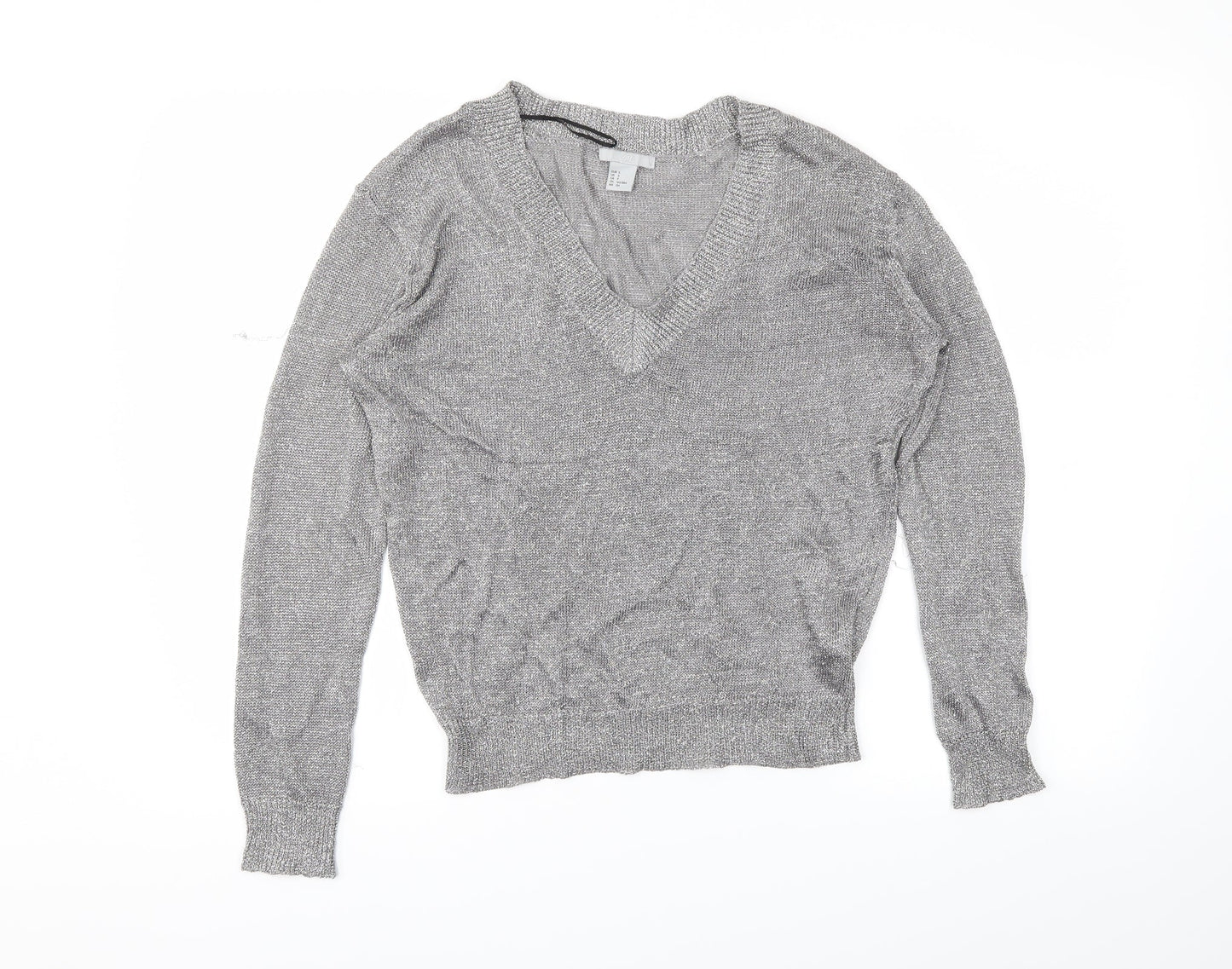 H&M Womens Silver   Tunic Blouse Size S