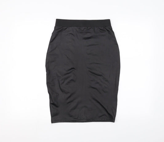 Missi London Womens Black   A-Line Skirt Size M