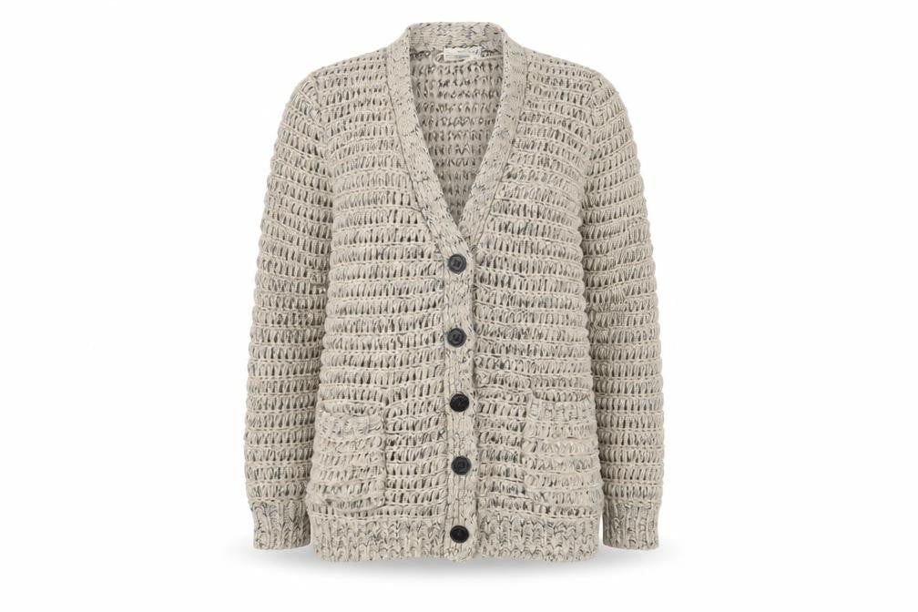 Marks & Spencer Womens White  Knit Jacket Coatigan Size 12
