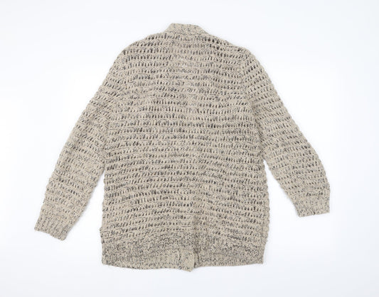 Marks and Spencer Womens White  Knit Jacket Coatigan Size 12