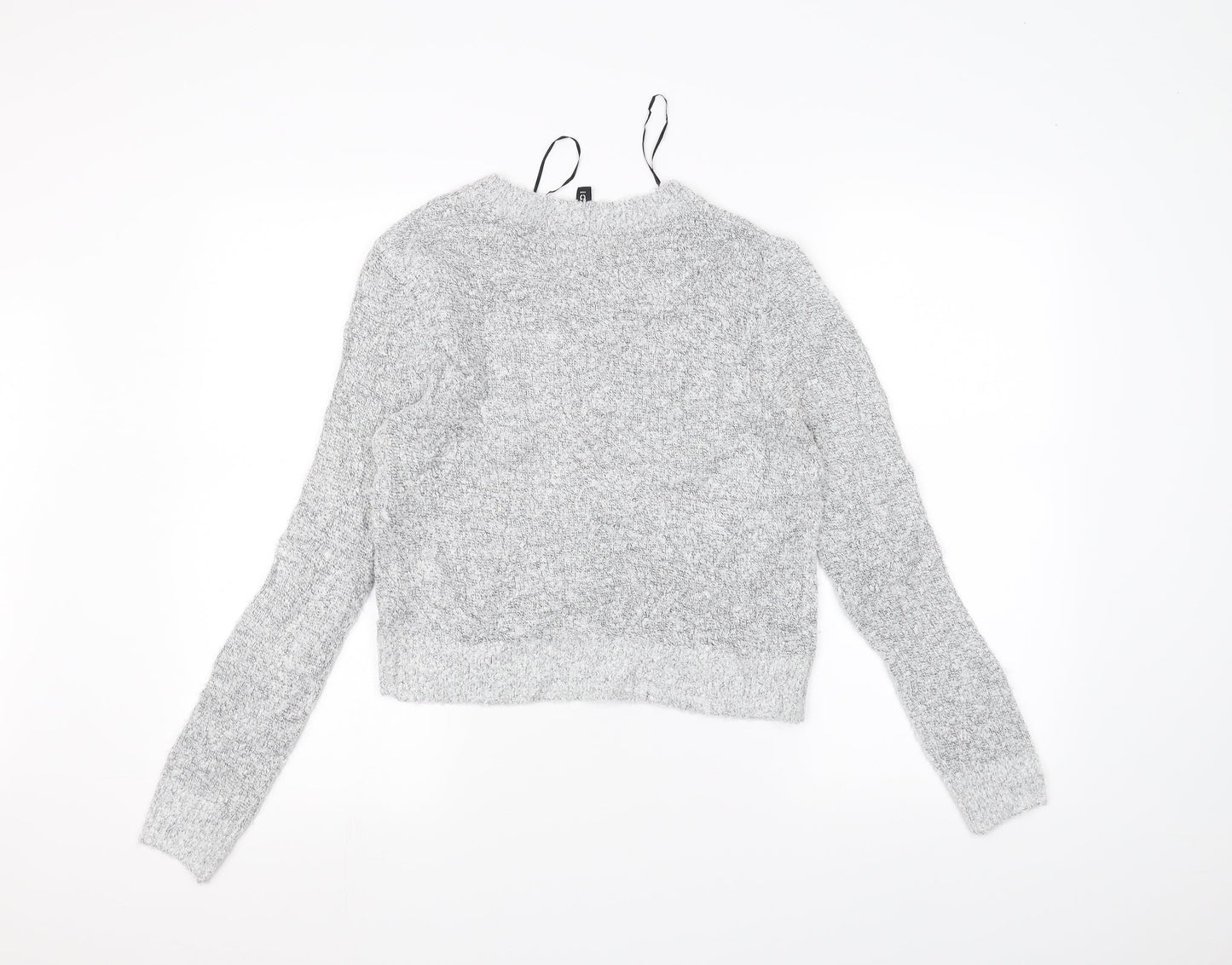 H&M Womens Grey  Knit Pullover Jumper Size S