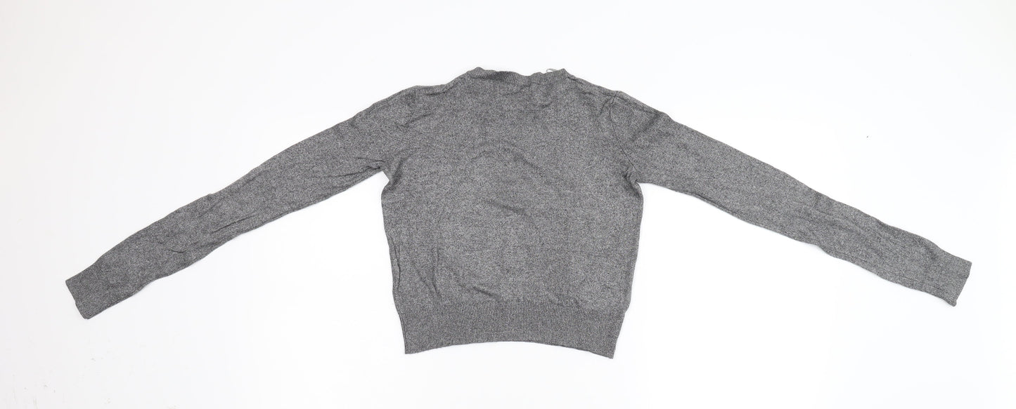 Spina Womens Grey  Knit Pullover Jumper Size XS