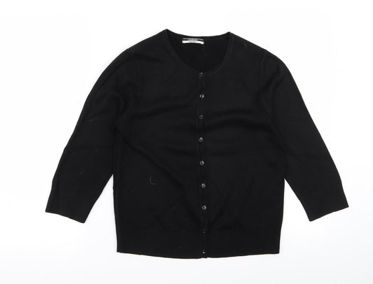 Preworn Womens Black   Cape Jumper Size 10