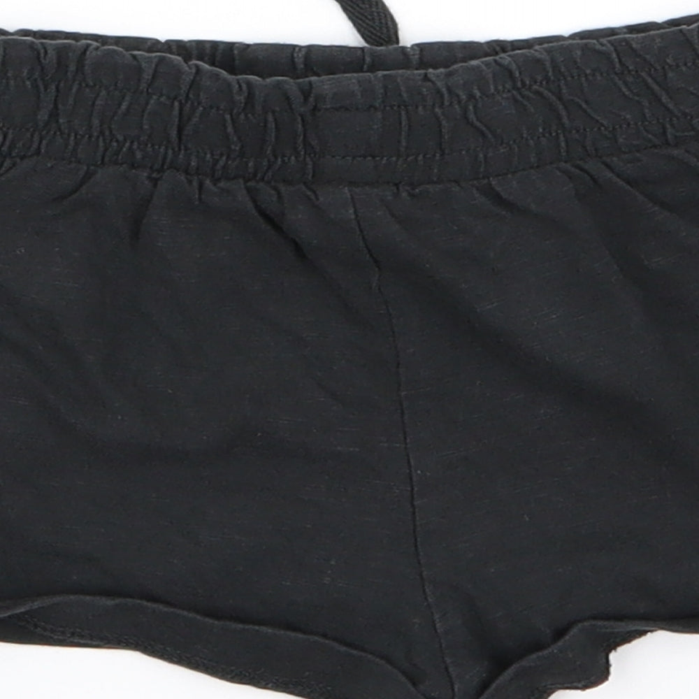 TU Girls Black   Hot Pants Shorts Size 3 Years
