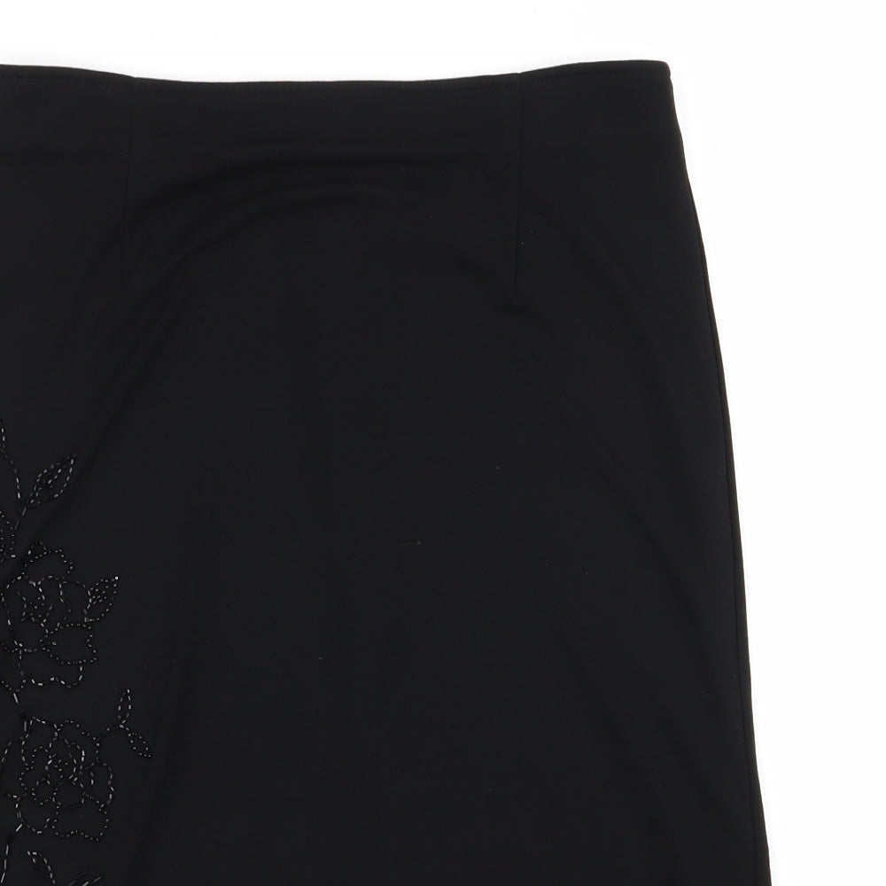 Dorothy Perkins Womens Black  Rayon Straight & Pencil Set Size 12