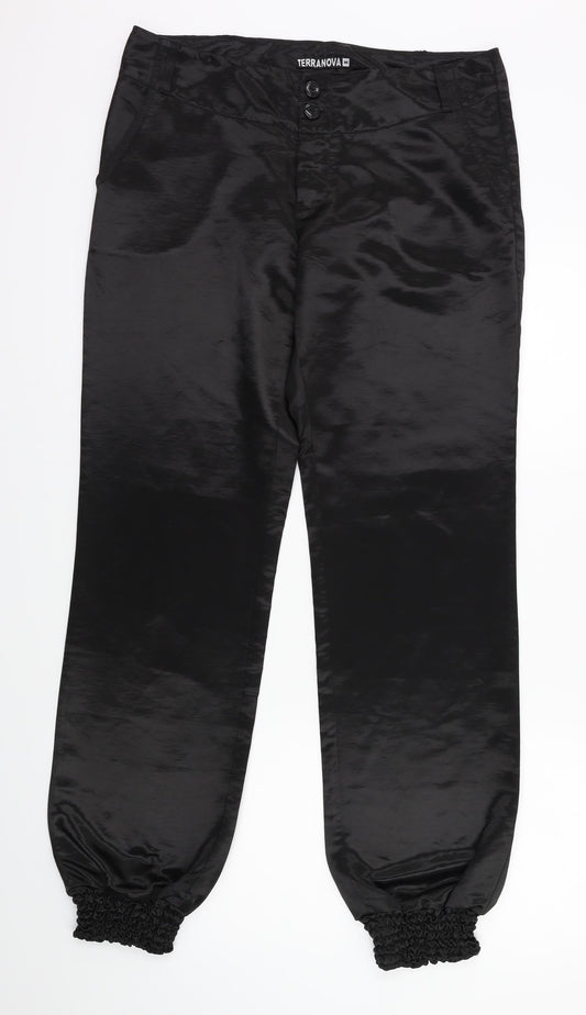 Terranova Womens Black   Harem Trousers Size M L28.5 in