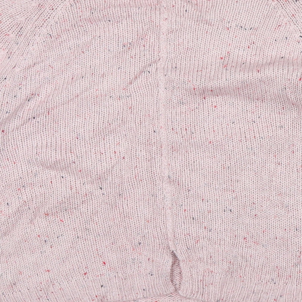 M&Co Womens Pink Herringbone  Pullover Jumper Size 14