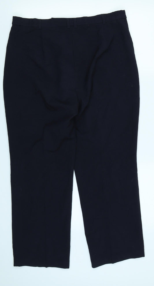 Marks & Spencer Womens Blue   Trousers  Size 14 L24 in