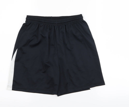 Preworn Boys Black   Sweat Shorts Size XL