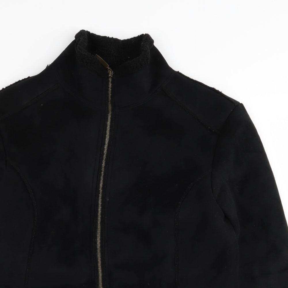 Per Una Womens Black   Jacket Coat Size M
