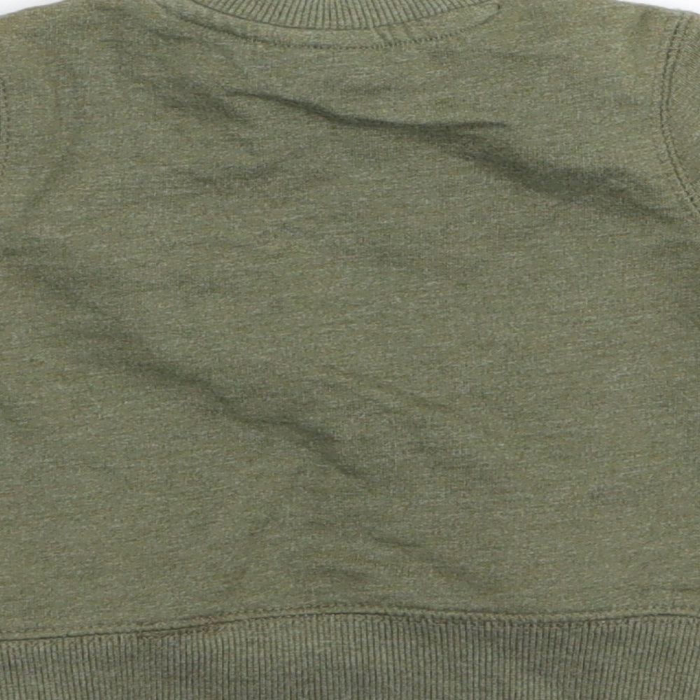 F&F Boys Green   Pullover Jumper Size 0-3 Months
