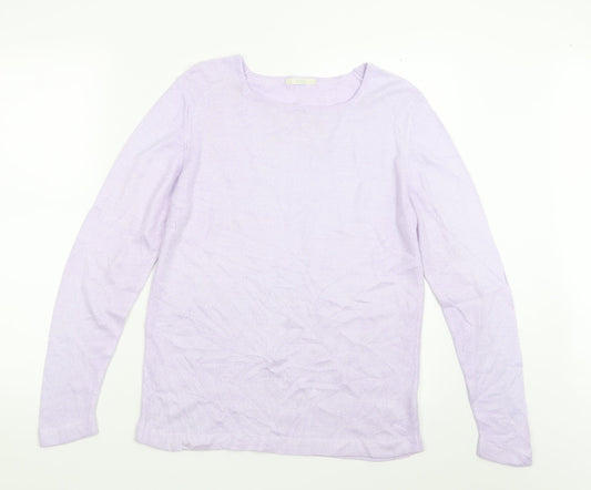 Marks and Spencer Womens Purple  Knit Pullover Jumper Size 10