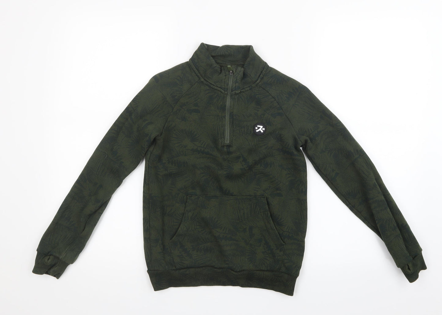 Nutmeg Boys Green Geometric  Pullover Sweatshirt Size 8-9 Years
