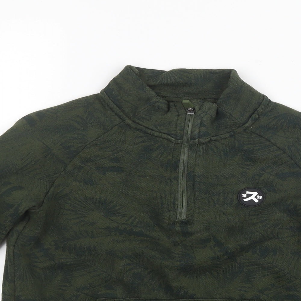 Nutmeg Boys Green Geometric  Pullover Sweatshirt Size 8-9 Years