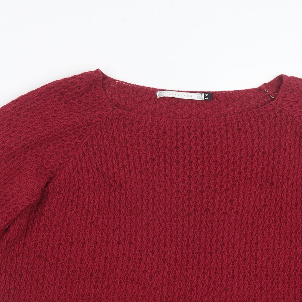 Lakeland Womens Pink  Knit Pullover Jumper Size S