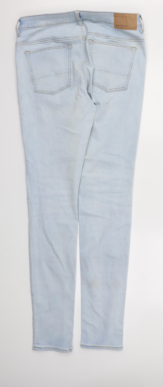 pacsun  Womens Blue   Skinny Jeans Size 32 L34 in