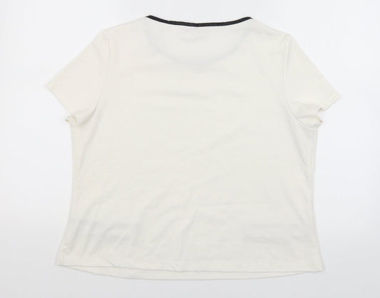 Dorothy Perkins Womens White   Basic T-Shirt Size 16
