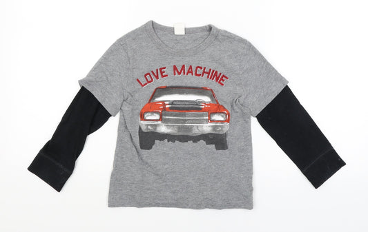 Gap Boys Grey   Basic T-Shirt Size 4 Years  - Love Machine