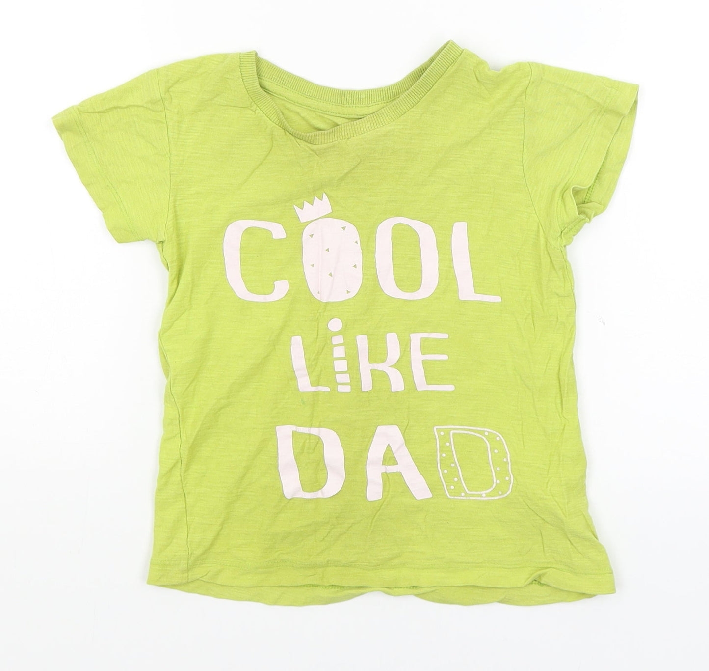 Matalan Boys Yellow   Basic T-Shirt Size 3-4 Years  - Cool like Dad