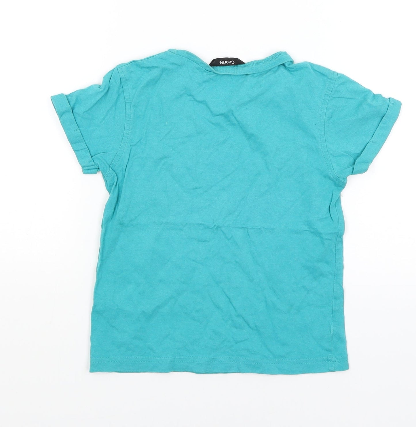 George Boys Blue   Basic T-Shirt Size 4-5 Years  - Surf