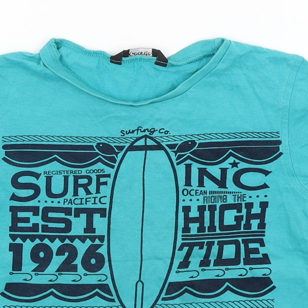 George Boys Blue   Basic T-Shirt Size 4-5 Years  - Surf