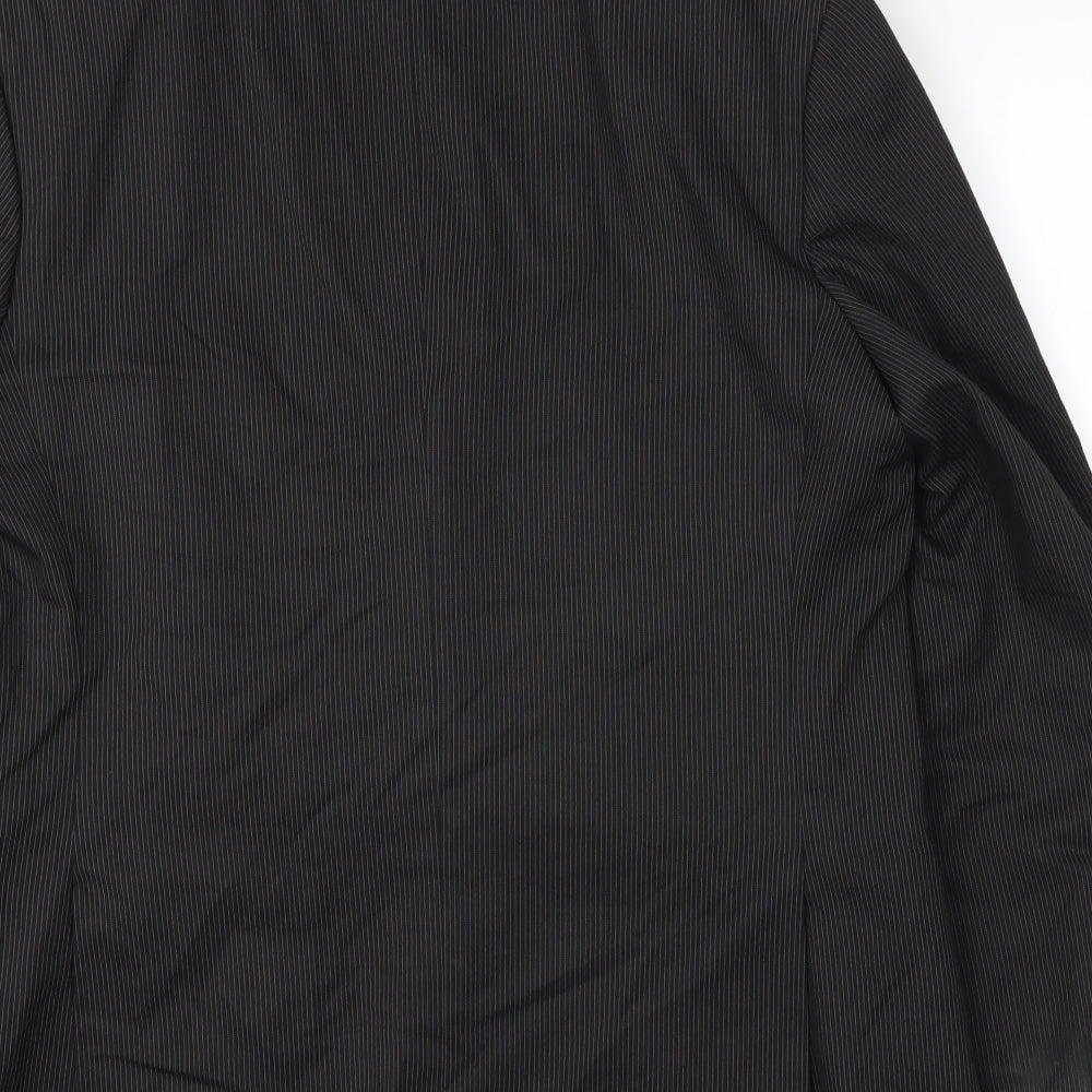 Preworn Mens Black   Jacket Suit Jacket Size 42