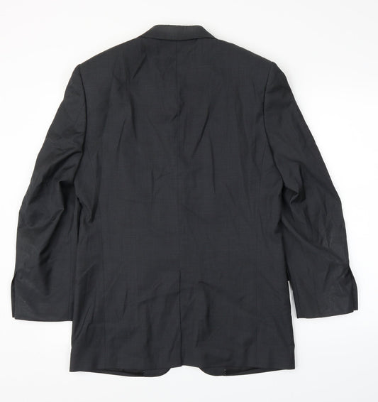 Allen Clark Mens Grey   Jacket Suit Jacket Size 38