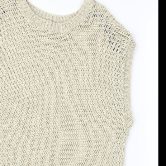 Warehouse Womens Beige   Vest Jumper Size 6