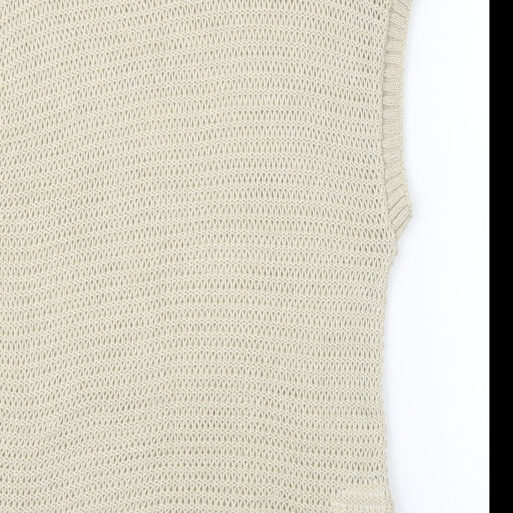 Warehouse Womens Beige   Vest Jumper Size 6