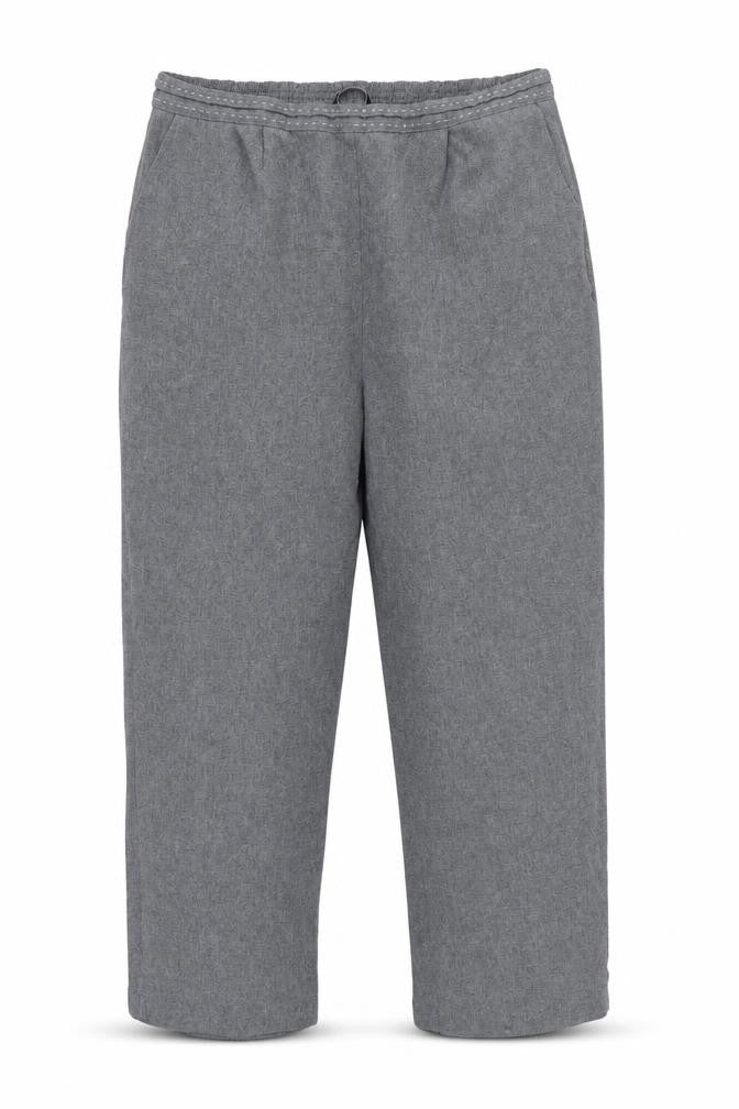 Bonmarché Womens Grey Capri Trousers Size 16 L24 in