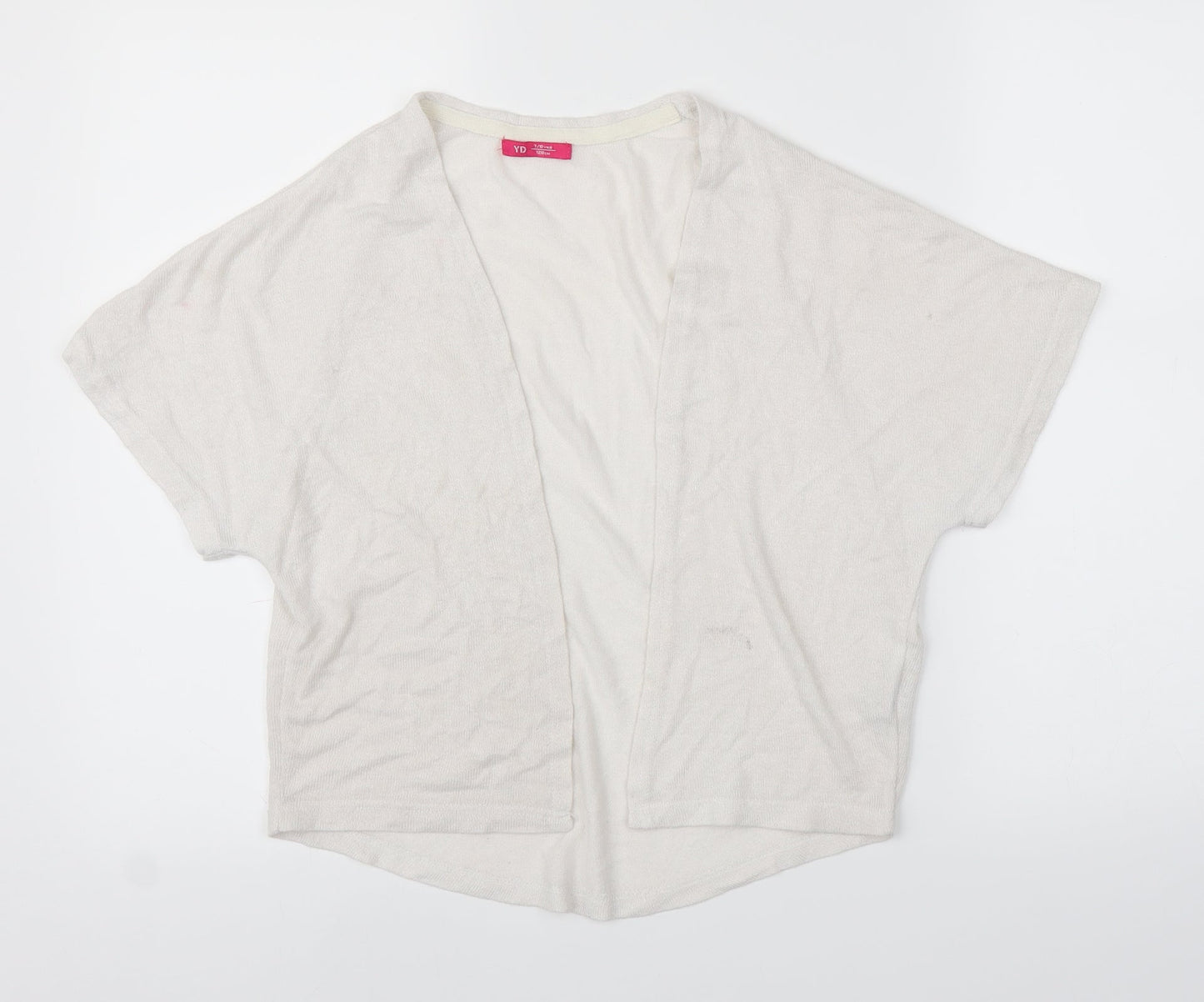 Young Dimension Girls White   Cardigan Jumper Size 7-8 Years