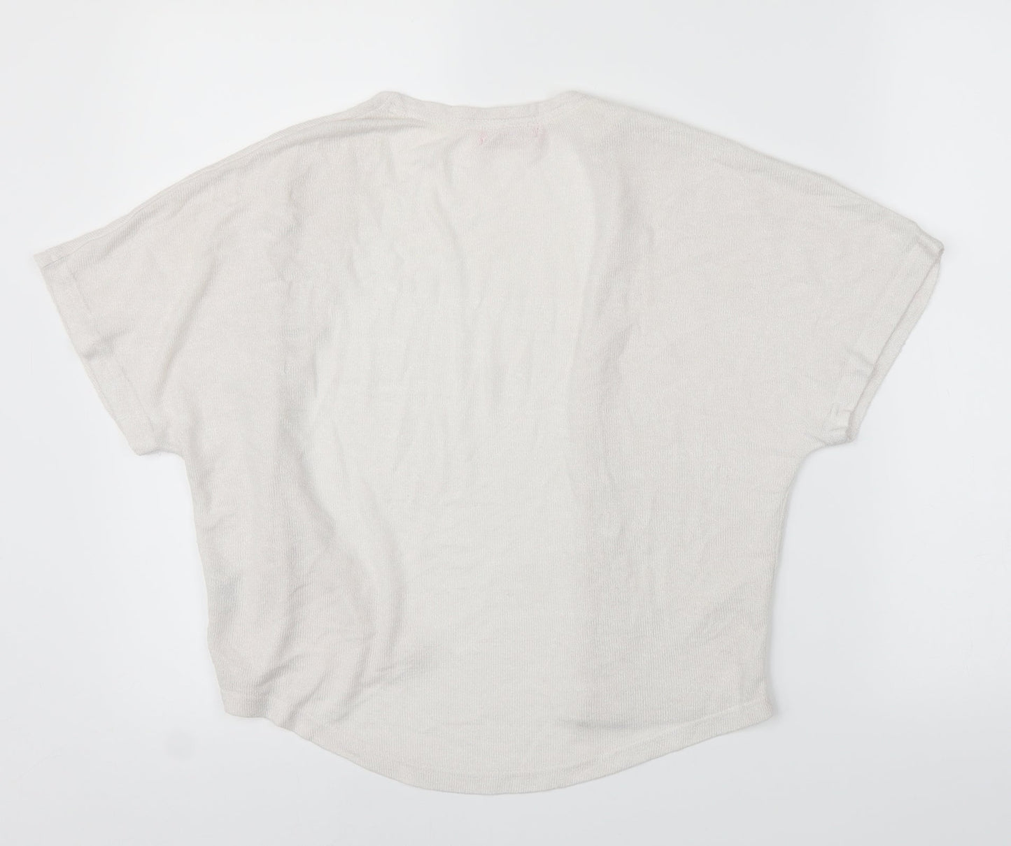 Young Dimension Girls White   Cardigan Jumper Size 7-8 Years