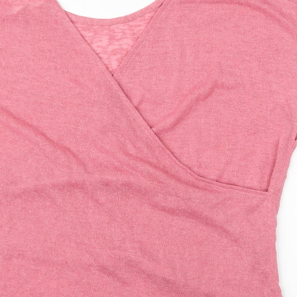 H&M Womens Pink   Wrap Blouse Size M