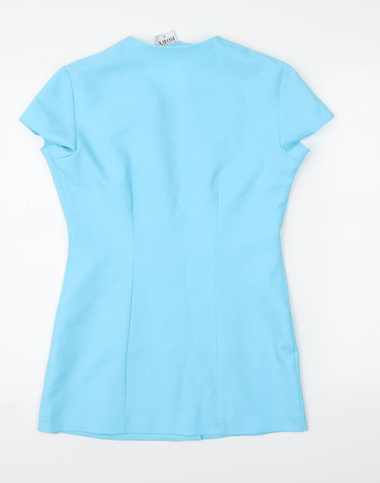 Florence Roby Womens Blue   Tunic Blouse Size 8