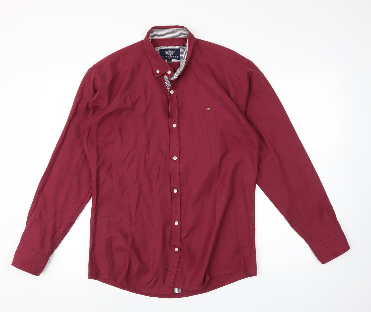 Lyon Becker Mens Pink    Button-Up Size L