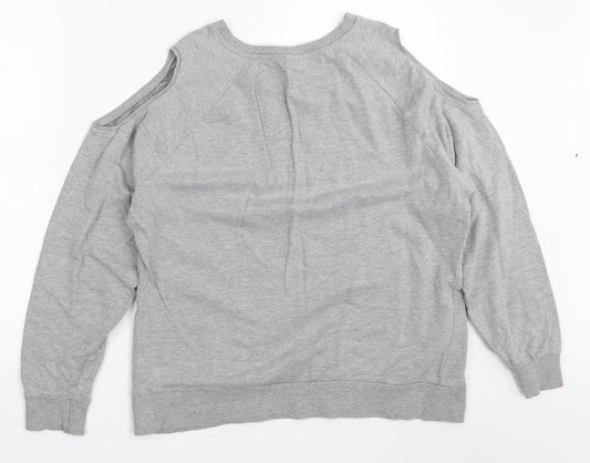Matalan Womens Grey   Pullover Sweatshirt Size 14  - mickey mouse