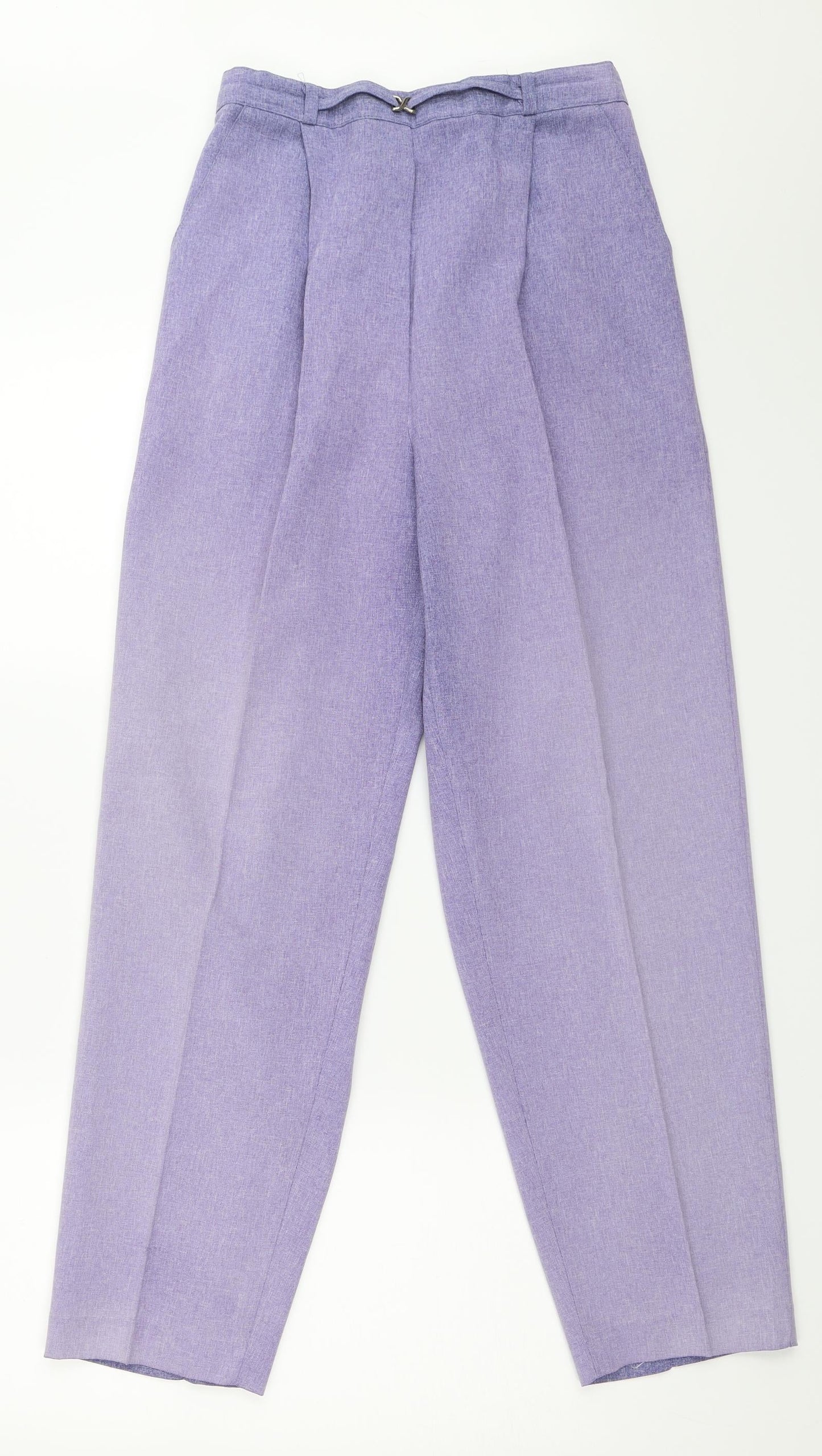 Bonmarché Womens Purple   Trousers  Size 12 L28 in
