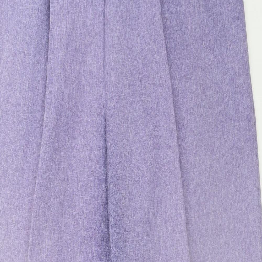 Bonmarché Womens Purple   Trousers  Size 12 L28 in
