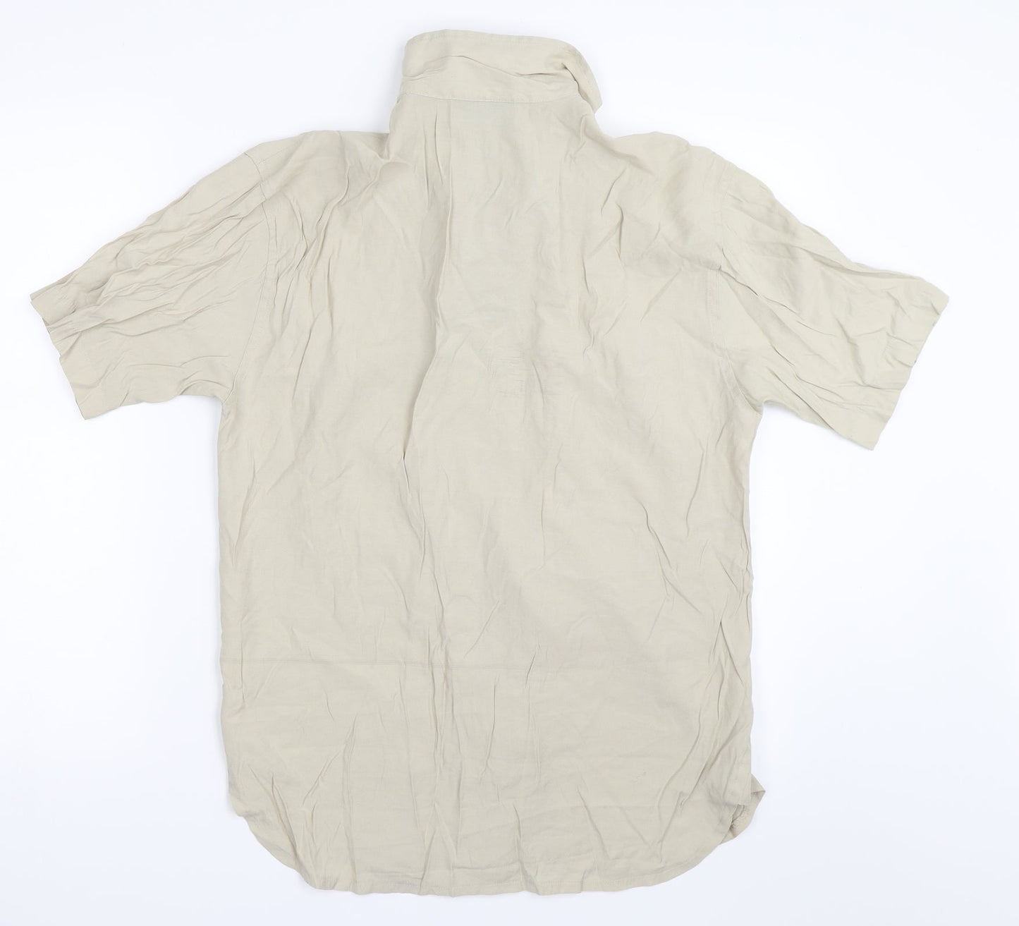 Fransa Mens Beige    Button-Up Size S