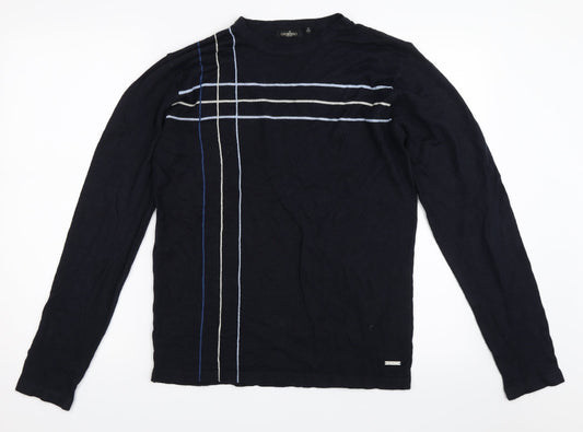 Giorgio Mens Blue   Pullover Jumper Size S