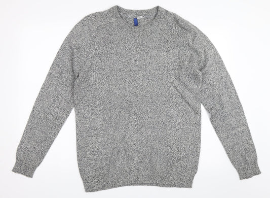 H&M Mens Grey   Pullover Jumper Size M