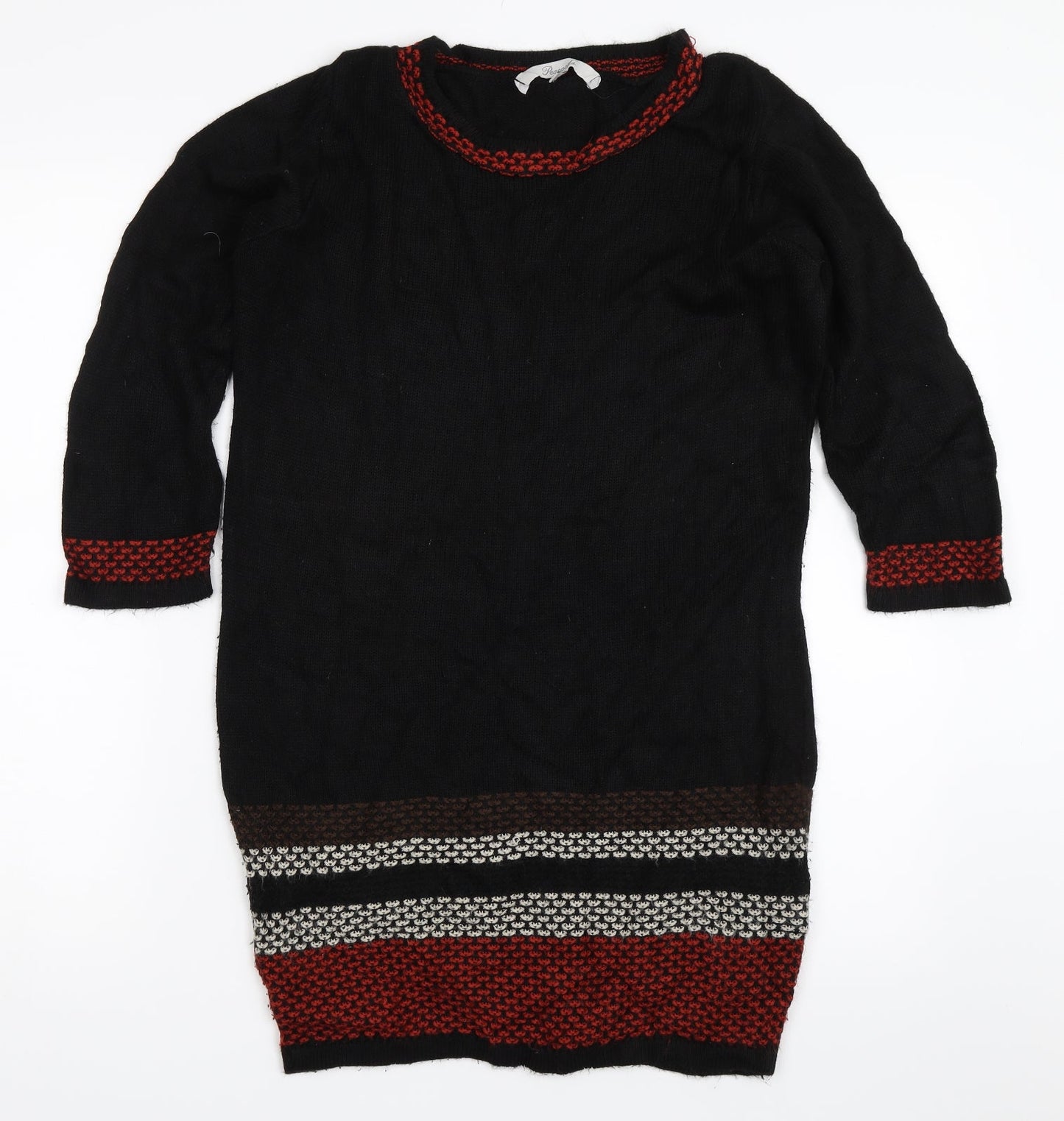 Peacocks Womens Black   Tunic Jumper Size 8