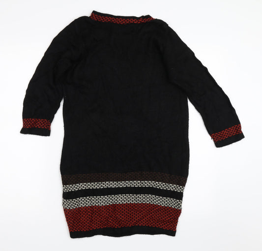 Peacocks Womens Black   Tunic Jumper Size 8