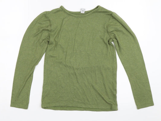 TU Girls Green   Pullover Jumper Size 10 Years